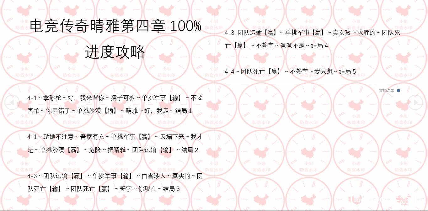 《cf手游》晴雅剧情第四章100%通关攻略