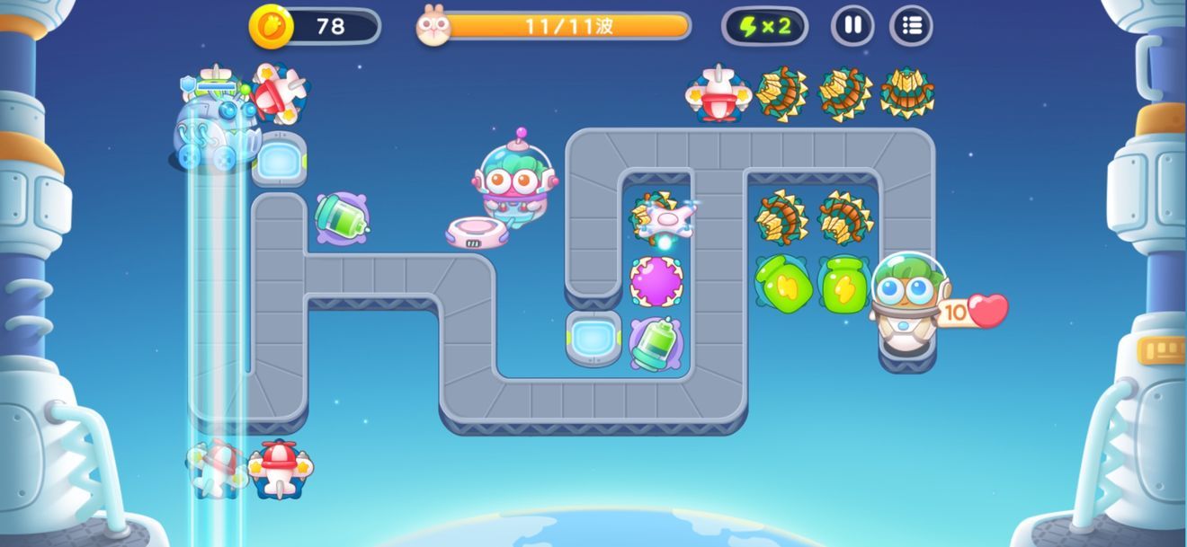 《保卫萝卜4》太空穿越第三十关通关攻略