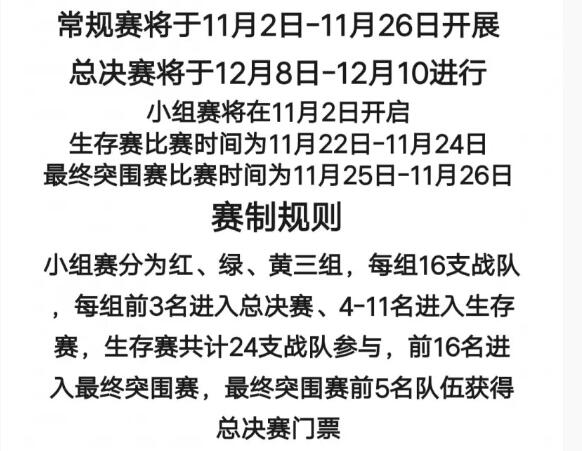 《和平精英》全球总决赛什么时候开始？